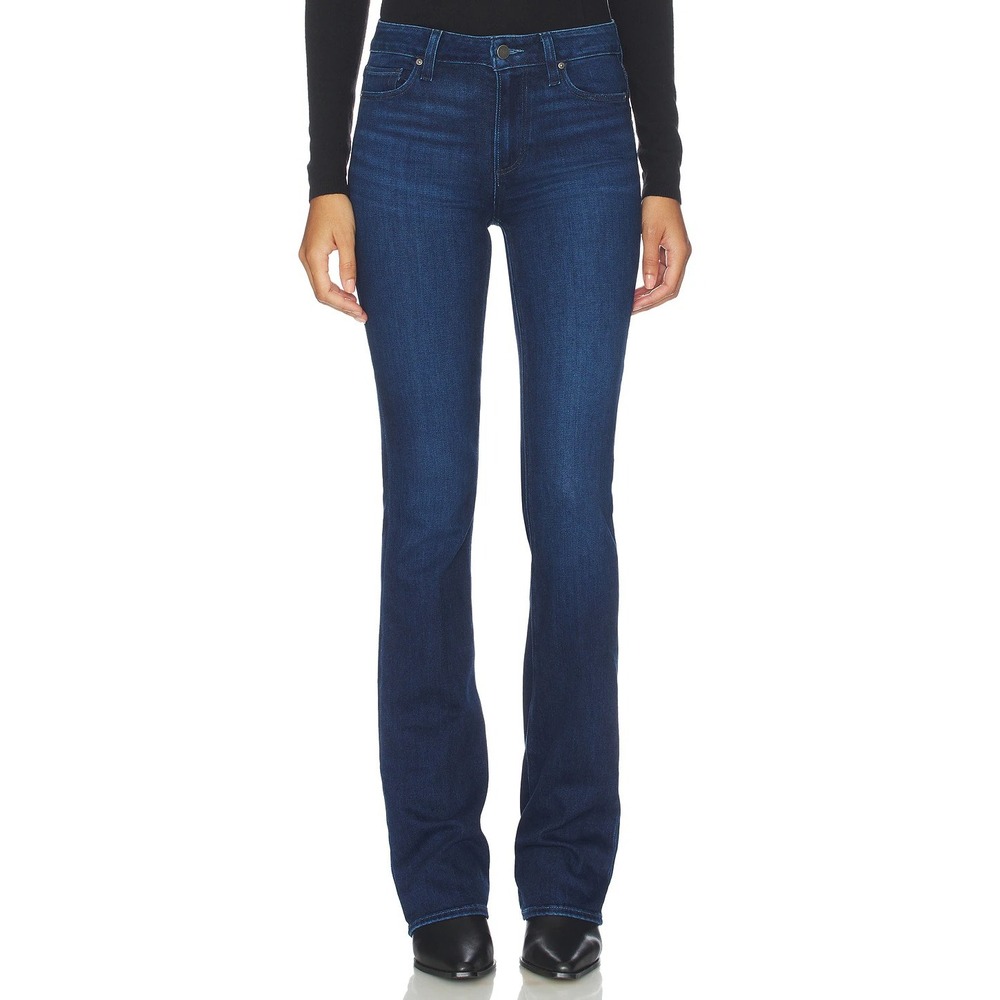 PAIGE High Rise Manhattan Bootcut Jeans Glastonbury Dark Wash Women's 29